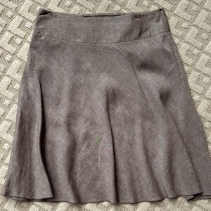NIC+ZOE Taupe A-Line Skirt